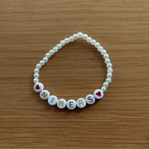 Niners bead bracelet